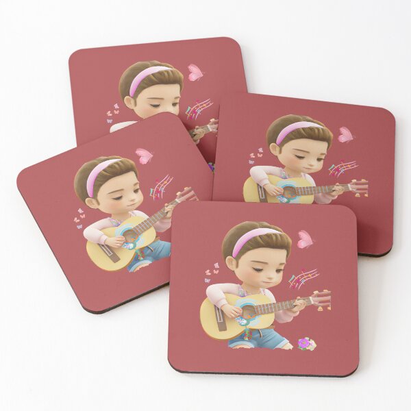 Item preview, Beautiful Cartoon Girl Playing The Guitar designed and sold by Rell1970.