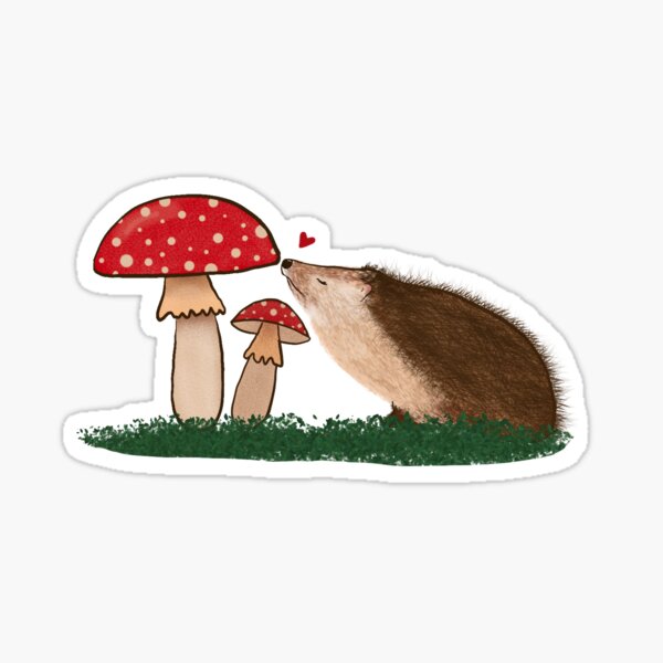Item preview, The Hedgehog and the Toadstool designed and sold by RosieLeaArtist.