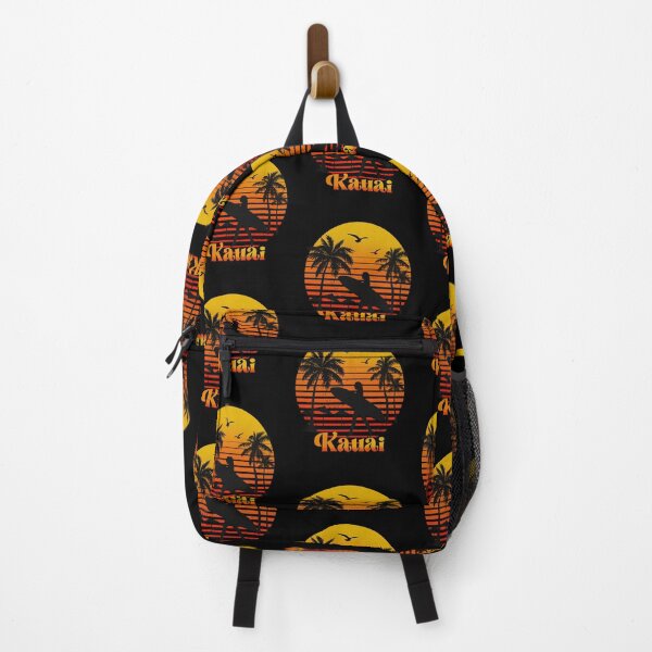 Item preview, Retro Kauai sunset surfer design designed and sold by TipTopTapo.