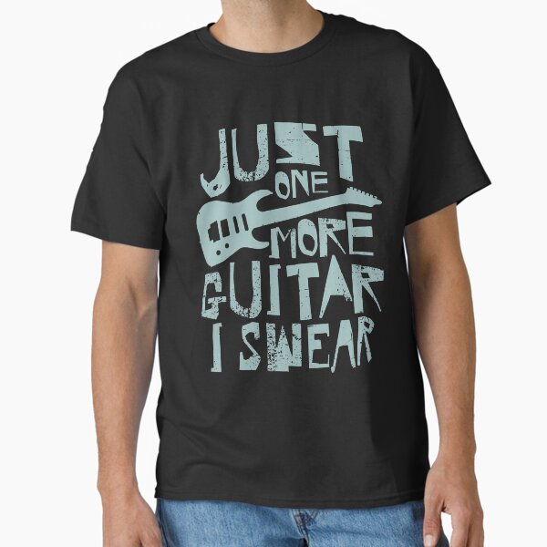 Item preview, Just one more guitar I promise punk, rock, metal style designed and sold by Sociojunkie.