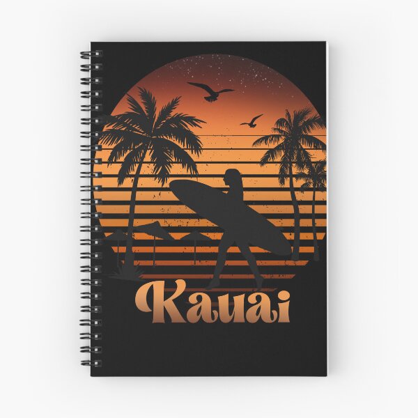 Item preview, Retro Kauai sunset surfer design  designed and sold by TipTopTapo.