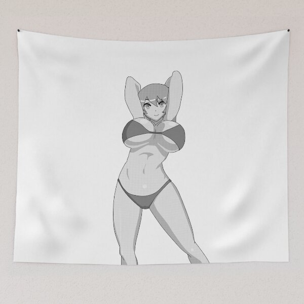 Item preview, Lewd anime girl hentai manga ecchi waifu titties ass gray tone designed and sold by ArthurPoe.