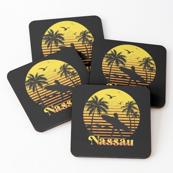 Item preview, Retro Nassau sunset surfer design  designed and sold by TipTopTapo.