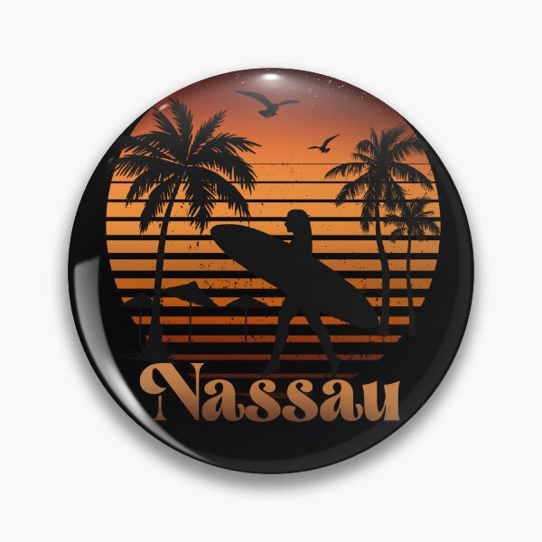 Item preview, Retro Nassau sunset surfer design  designed and sold by TipTopTapo.