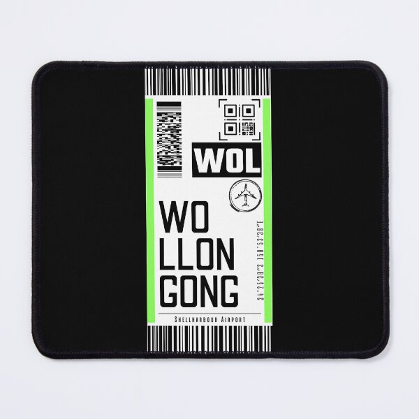 Item preview, WOLLONGONG WOL the gong classic luggage tag airport stickers designed and sold by LeddsoDello.
