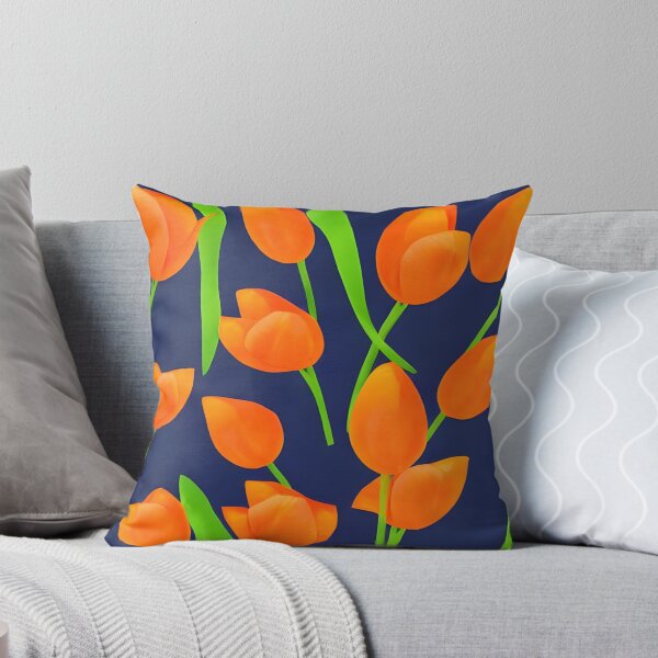 Item preview, Beautiful orange tulips pattern designed and sold by gramizzia.