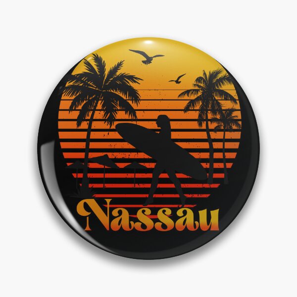 Item preview, Retro Nassau sunset surfer design  designed and sold by TipTopTapo.