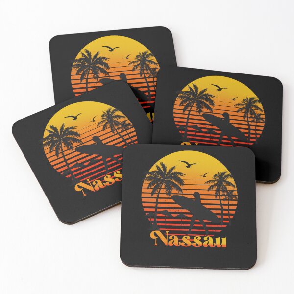 Item preview, Retro Nassau sunset surfer design  designed and sold by TipTopTapo.