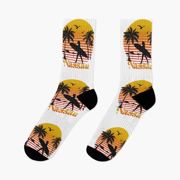 Item preview, Retro Nassau sunset surfer design  designed and sold by TipTopTapo.