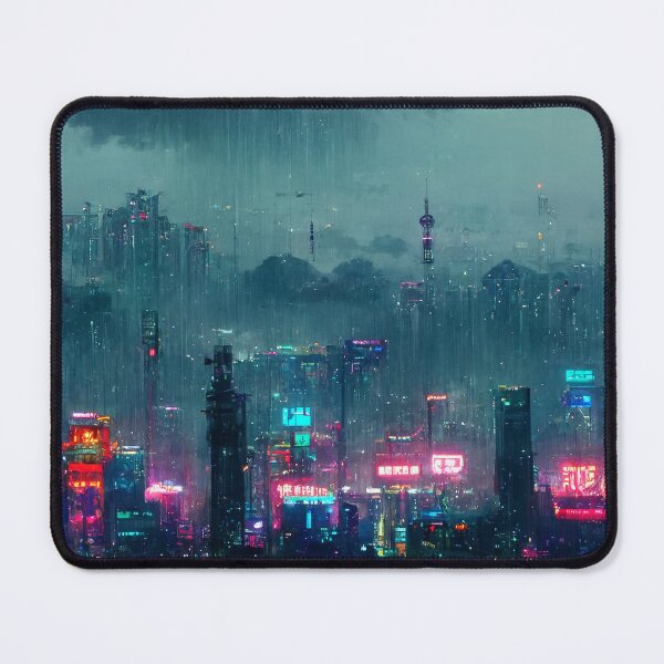 Item preview, Neocity - Cyberpunk Skyline Cityscape designed and sold by ArkMinted.
