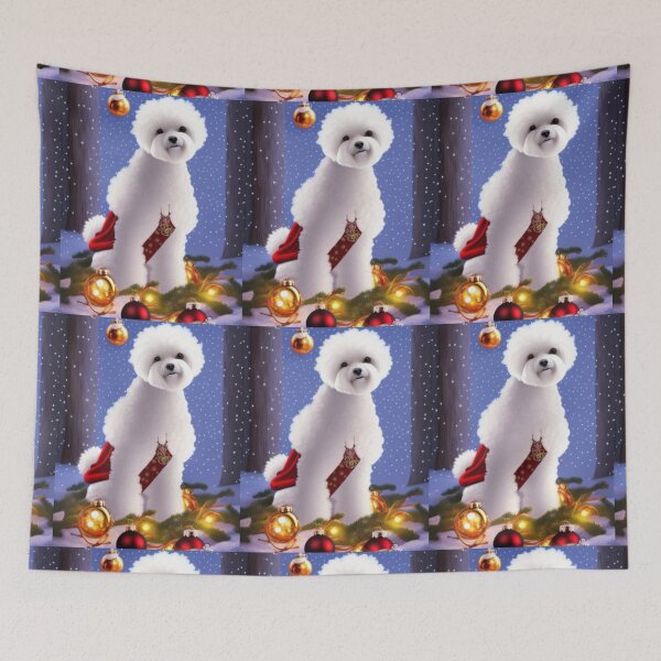 Item preview, Bichons Frise Dog Christmas Celebration 4 designed and sold by AnadAA.