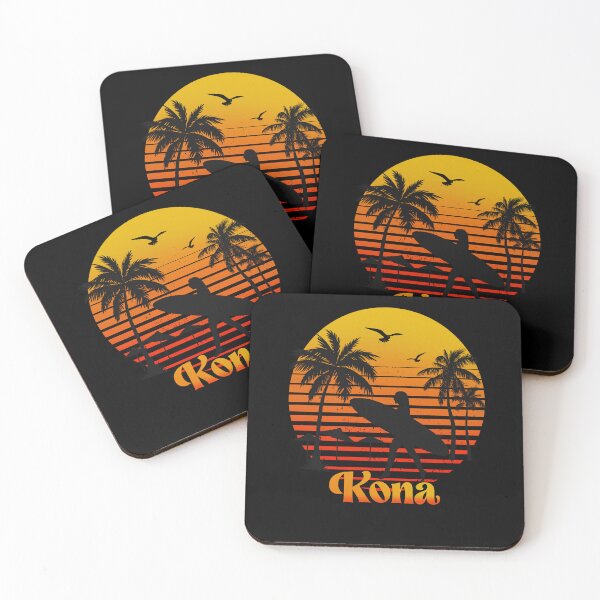 Item preview, Retro Kona sunset surfer design  designed and sold by TipTopTapo.