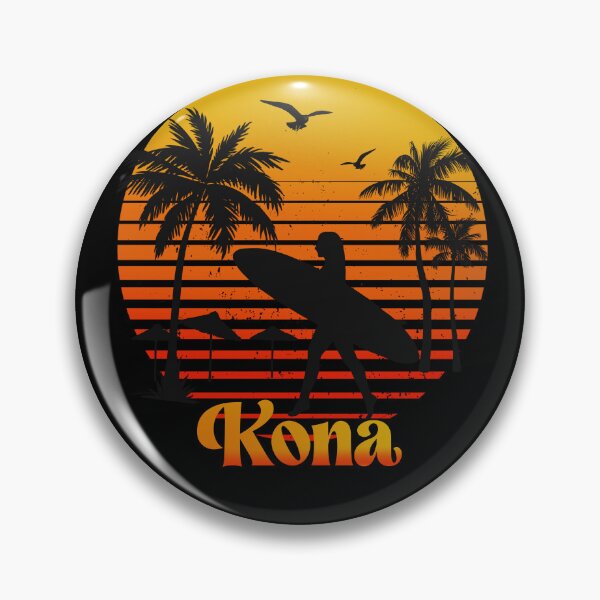 Item preview, Retro Kona sunset surfer design  designed and sold by TipTopTapo.