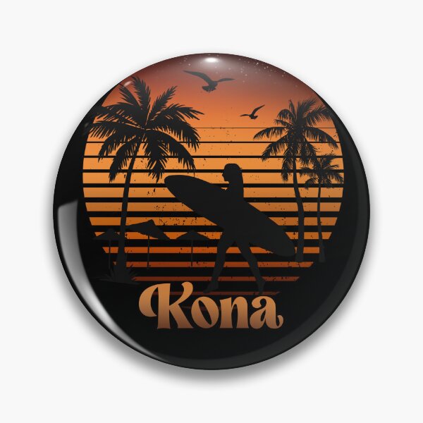 Item preview, Retro Kona sunset surfer design  designed and sold by TipTopTapo.