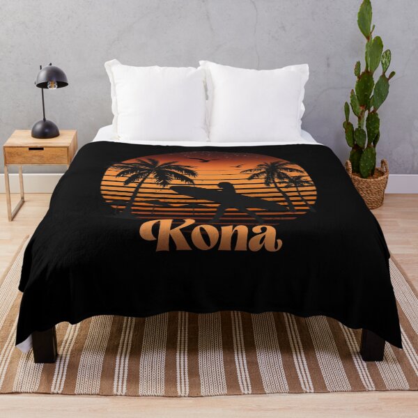 Item preview, Diseño retro de surfista al atardecer de Kona designed and sold by TipTopTapo.