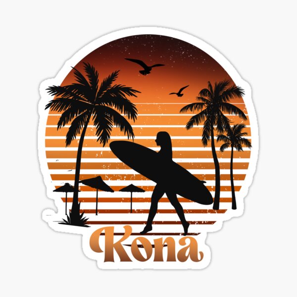 I Love Kona Stickers for Sale | Redbubble