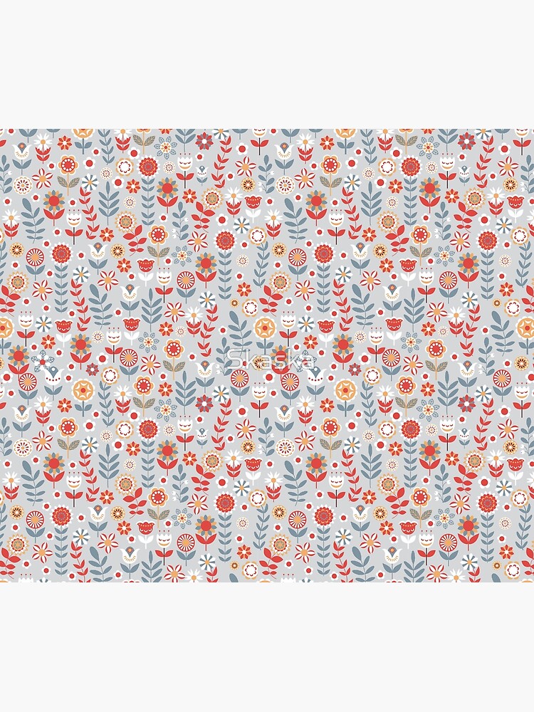 Seamless pattern with flowers. The Scandinavian style. by Skaska