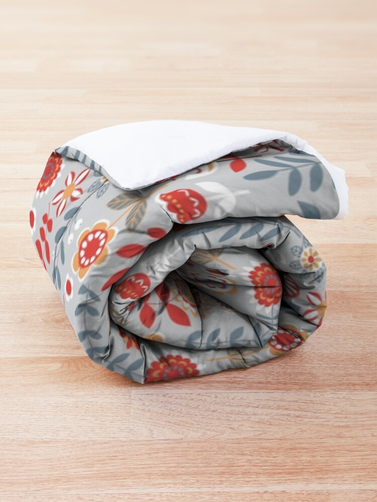 Alternate view of Seamless pattern with flowers. The Scandinavian style. Comforter