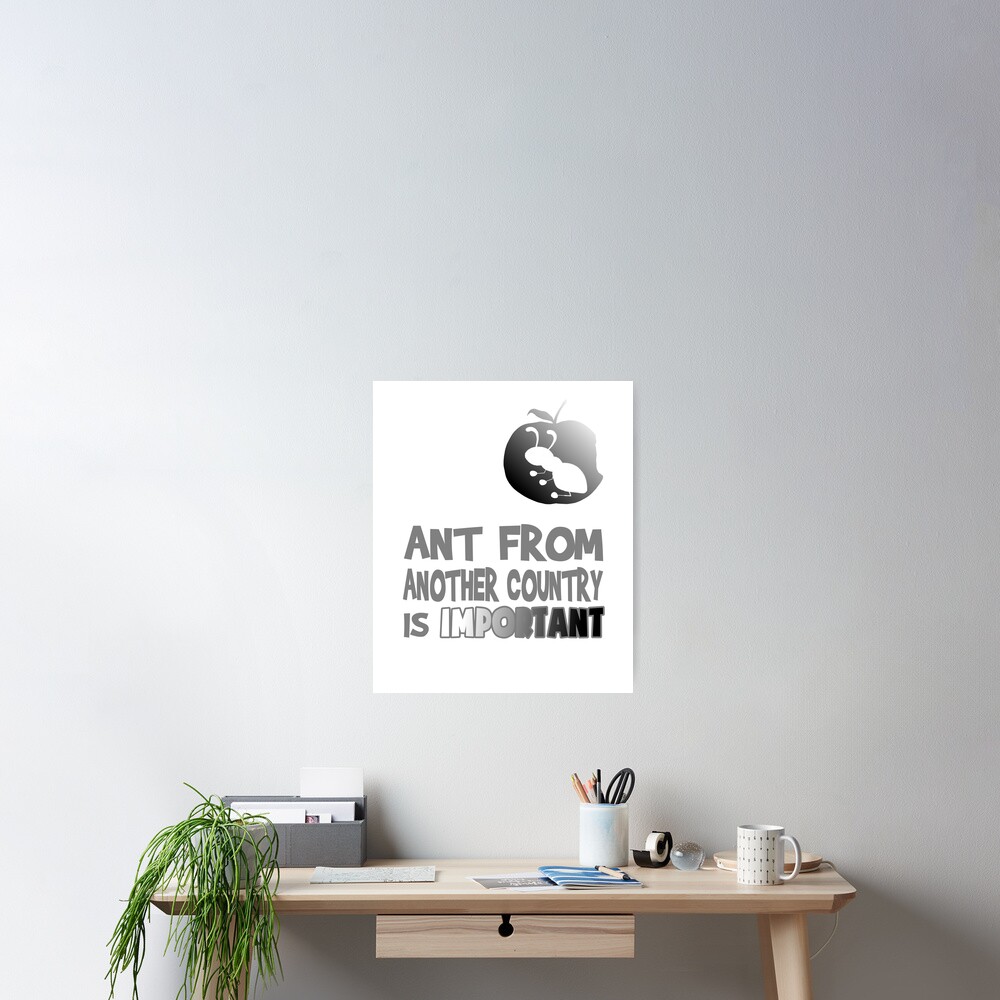 ANT FROM ANOTHER COUNTRY IS IMPORTANT Silhouette Retro Funny Ant Story Saying T-Shirt POD Tee and Stuff Kits Gift Idea ANT FROM ANOTHER COUNTRY IS IMPORTANT Silhouette Retro Funny Ant Story Saying T-Shirt POD Tee and Stuff Kits Gift Idea