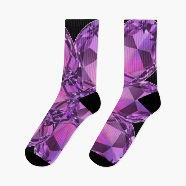Item preview, PURPLE AMETHYST FEBRUARY BIRTHSTONE GEMS BLACK ART designed and sold by sharlesart.