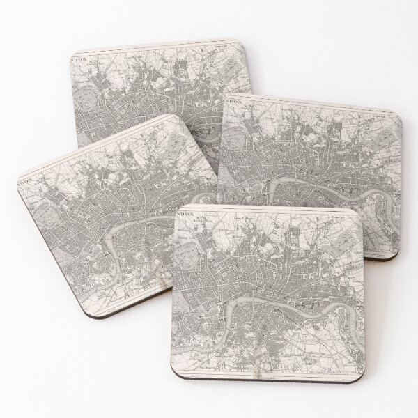 Item preview, Antique Map of London (1849) designed and sold by coolshitba.