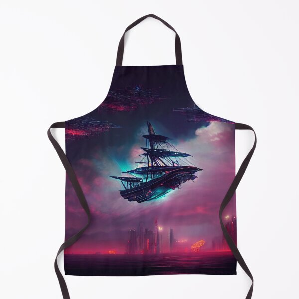 Item preview, Accending Beyond - Cyberpunk Ship designed and sold by ArkMinted.