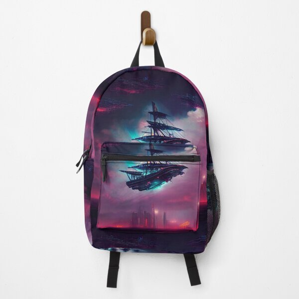 Item preview, Accending Beyond - Cyberpunk Ship designed and sold by ArkMinted.