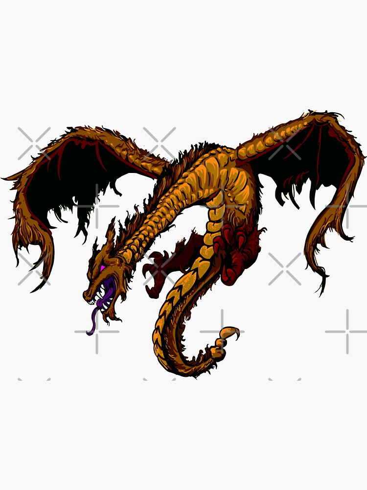 "Woodland Wyvern" Sticker for Sale by BrimstoneAxe Redbubble