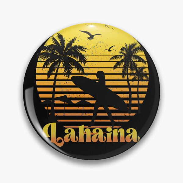 Item preview, Retro Lahaina  sunset surfer design  designed and sold by TipTopTapo.