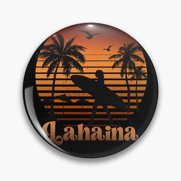 Item preview, Retro Lahaina  sunset surfer design  designed and sold by TipTopTapo.