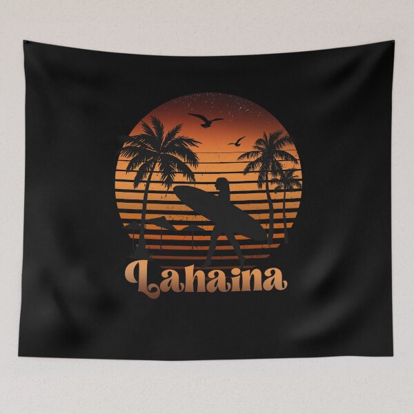 Item preview, Retro Lahaina  sunset surfer design  designed and sold by TipTopTapo.