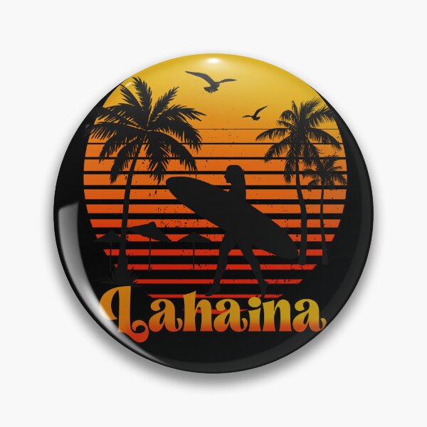 Item preview, Retro Lahaina  sunset surfer design  designed and sold by TipTopTapo.