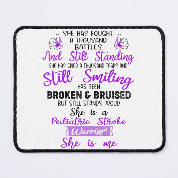 Item preview, Pediatric Stroke Warrior SHE IS ME - Support Pediatric Stroke Fighter Gifts designed and sold by Berriosly.