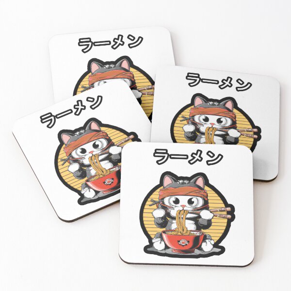 Item preview, Cute Samurai Ramen Cat  designed and sold by MeowMerch.