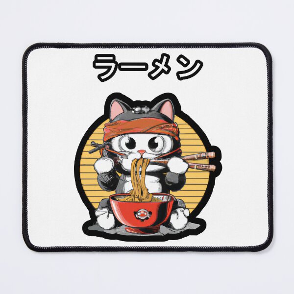Item preview, Cute Samurai Ramen Cat designed and sold by MeowMerch.