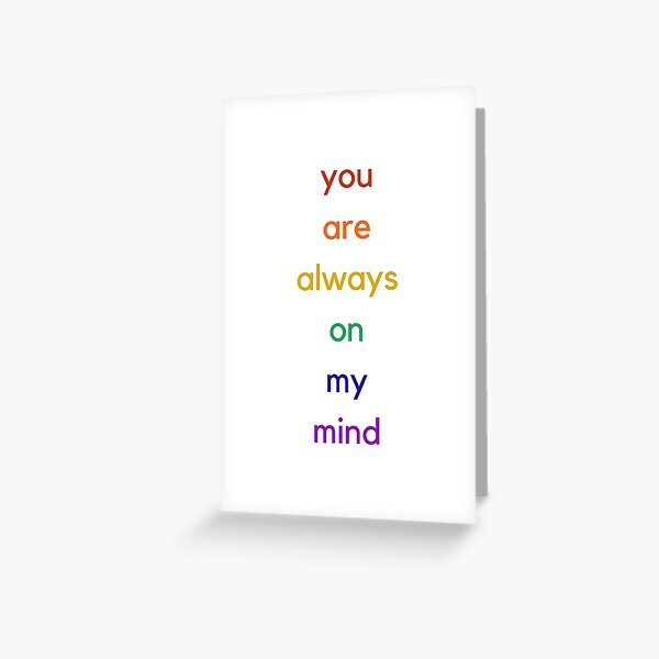Item preview, you are always on my mind - love designed and sold by Inspirationmotivation.