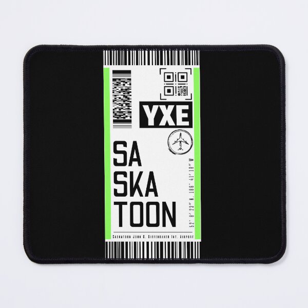 Item preview, SASKATOON YXE classic luggage tag airport stickers designed and sold by LeddsoDello.