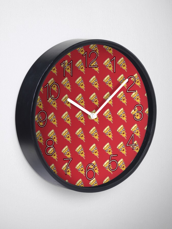 Alternate view of Pizza Face Clock