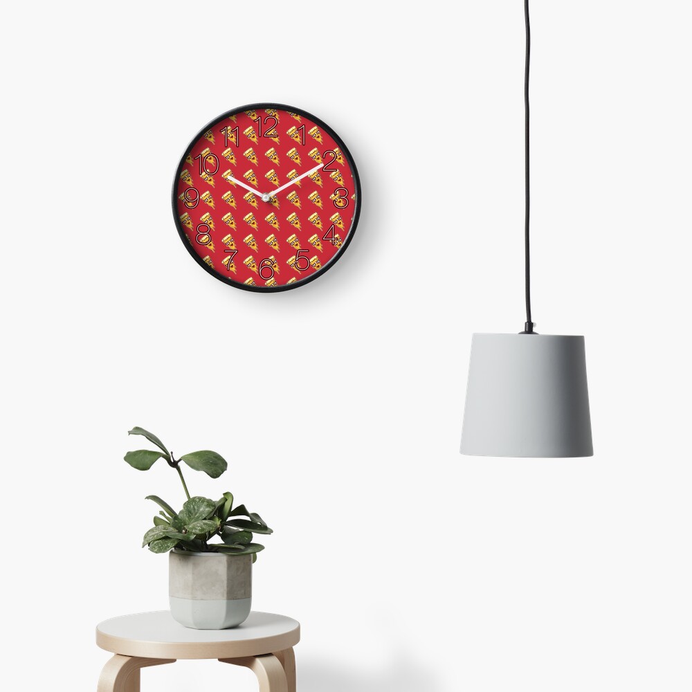 Pizza Face Clock