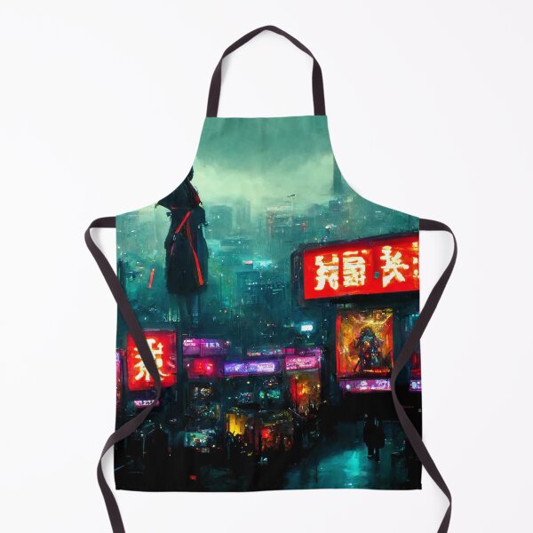 Item preview, Icon - Cyberpunk Skyline Cityscape designed and sold by ArkMinted.