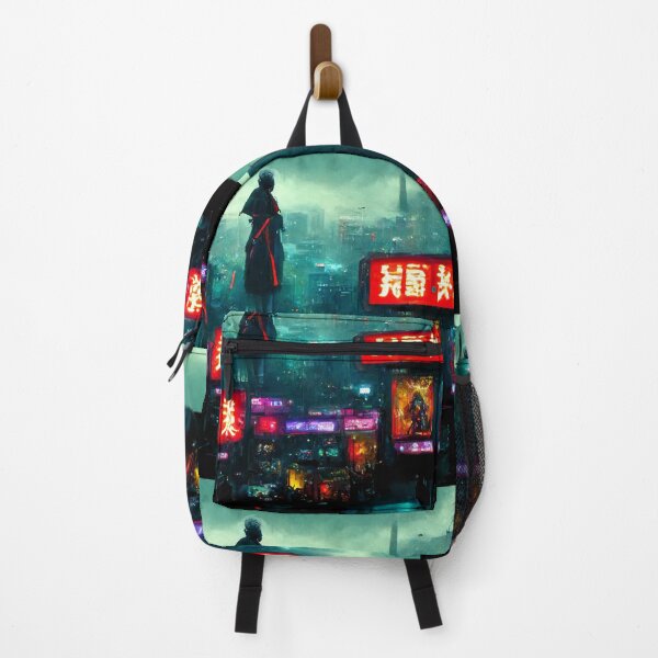 Item preview, Icon - Cyberpunk Skyline Cityscape designed and sold by ArkMinted.