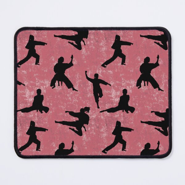 Item preview, Karate Female Pink Seamless Pattern designed and sold by Cedarrue.