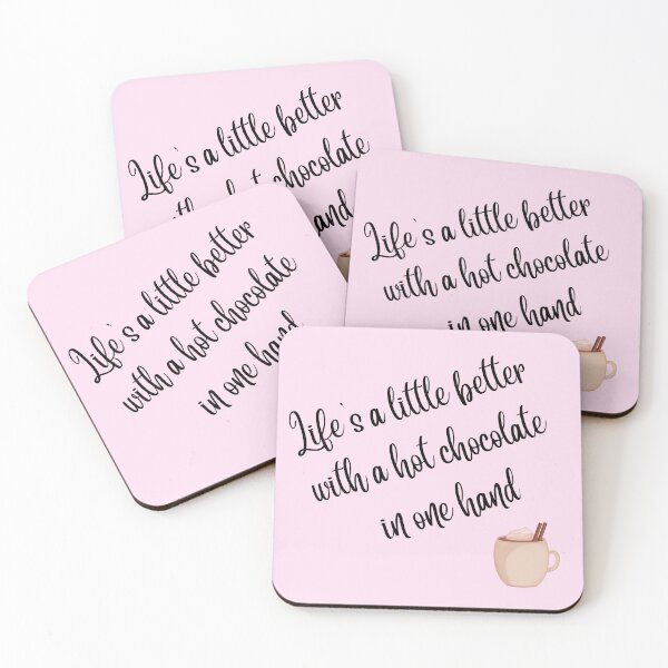 Item preview, Life's a little better with hot chocolate designed and sold by Crafternoons.