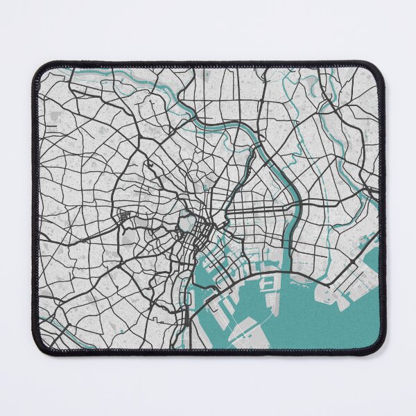 Item preview, Tokyo Japan Map - Minimal Style w/ Roads designed and sold by wxnw-designs.