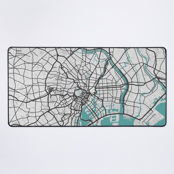 Item preview, Tokyo Japan Map - Minimal Style w/ Roads designed and sold by wxnw-designs.