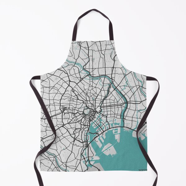 Item preview, Tokyo Japan Map - Minimal Style w/ Roads designed and sold by wxnw-designs.