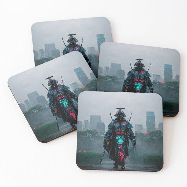 Item preview, Encounter - Cyberpunk Samurai designed and sold by ArkMinted.