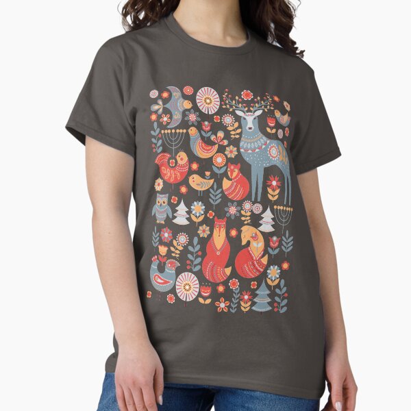 Item preview, Seamless pattern with winter forest, deer, owl and Fox. The Scandinavian style.  designed and sold by Skaska.