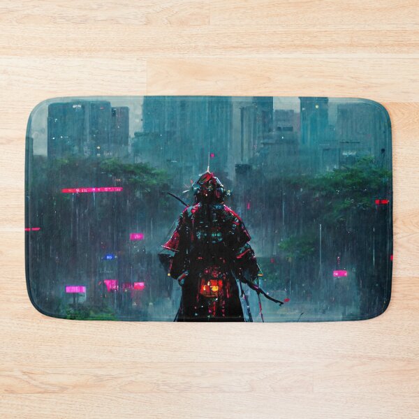 Item preview, Downpour - Cyberpunk Samurai designed and sold by ArkMinted.