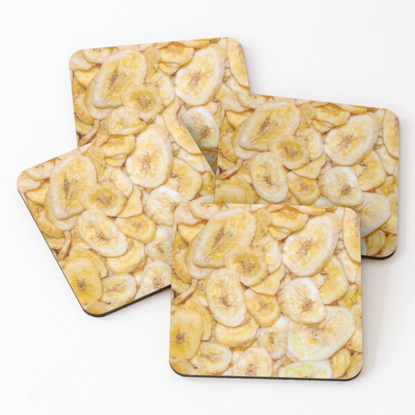 Item preview, Banana Chips Vegan Snack Food Photograph Pattern designed and sold by patternsoup.